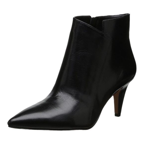 Nine West Women’s Jetlag Booties in the Size 9.5M in Black Leather - Picture 3 of 13
